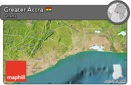 Satellite Map of Greater Accra
