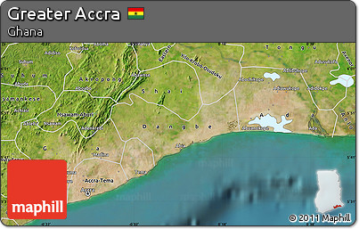 Satellite Map of Greater Accra