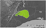 Physical 3D Map of Shai, darken, desaturated
