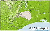 Shaded Relief 3D Map of Shai, physical outside