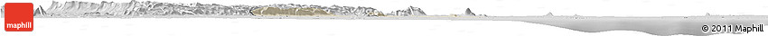 Shaded Relief Horizon Map of Shai, desaturated Shaded Relief Horizon Map of Shai, desaturated