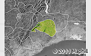 Satellite Map of Shai, desaturated