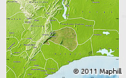 Satellite Map of Shai, physical outside