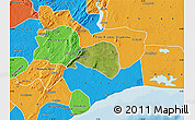 Satellite Map of Shai, political outside
