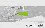 Physical Panoramic Map of Shai, lighten, desaturated