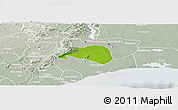 Physical Panoramic Map of Shai, lighten, semi-desaturated