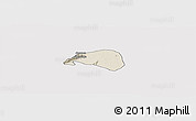 Shaded Relief Panoramic Map of Shai, cropped outside