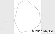 Blank Simple Map of Tema (Accra), cropped outside