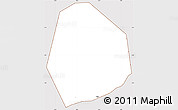 Classic Style Simple Map of Tema (Accra), cropped outside