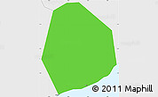 Political Simple Map of Tema (Accra), single color outside, borders and labels