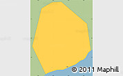 Savanna Style Simple Map of Tema (Accra), single color outside