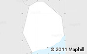 Silver Style Simple Map of Tema (Accra)