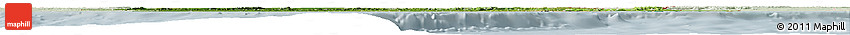 Satellite Horizon Map of Ghana, lighten