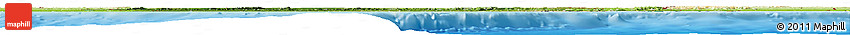Satellite Horizon Map of Ghana, physical outside