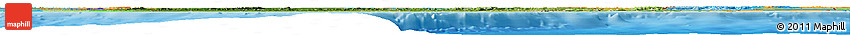 Satellite Horizon Map of Ghana, political outside
