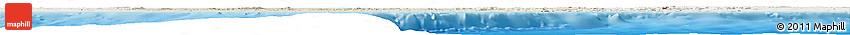 Shaded Relief Horizon Map of Ghana, lighten, land only