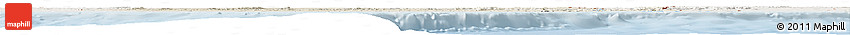 Shaded Relief Horizon Map of Ghana, lighten