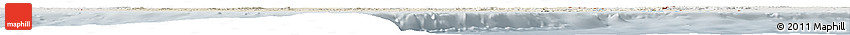 Shaded Relief Horizon Map of Ghana, lighten, semi-desaturated