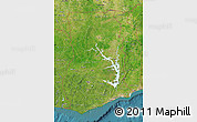 Satellite Map of Ghana