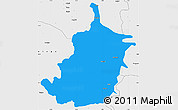 Political Simple Map of Bimbilla, single color outside, borders and labels