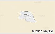 Classic Style 3D Map of Bongo-Nabdam, single color outside