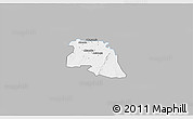 Gray 3D Map of Bongo-Nabdam, single color outside