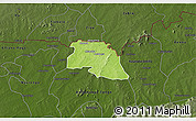 Physical 3D Map of Bongo-Nabdam, darken