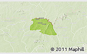 Physical 3D Map of Bongo-Nabdam, lighten