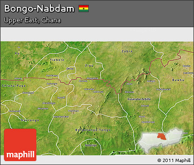 Satellite 3D Map of Bongo-Nabdam