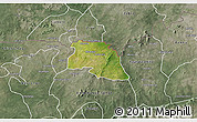 Satellite 3D Map of Bongo-Nabdam, semi-desaturated