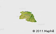 Satellite 3D Map of Bongo-Nabdam, single color outside