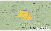 Savanna Style 3D Map of Bongo-Nabdam