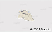 Shaded Relief 3D Map of Bongo-Nabdam, single color outside