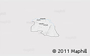 Silver Style 3D Map of Bongo-Nabdam, single color outside