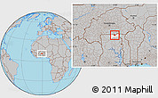 Gray Location Map of Bongo-Nabdam, highlighted parent region