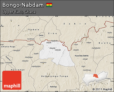 Classic Style Map of Bongo-Nabdam
