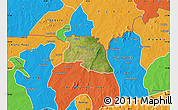 Satellite Map of Bongo-Nabdam, political outside