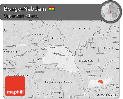 Silver Style Map of Bongo-Nabdam