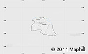 Silver Style Map of Bongo-Nabdam, single color outside