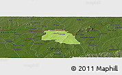 Physical Panoramic Map of Bongo-Nabdam, darken