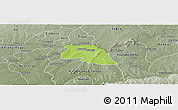 Physical Panoramic Map of Bongo-Nabdam, semi-desaturated