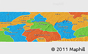 Political Panoramic Map of Bongo-Nabdam