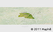 Satellite Panoramic Map of Bongo-Nabdam, lighten