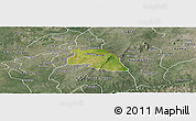 Satellite Panoramic Map of Bongo-Nabdam, semi-desaturated