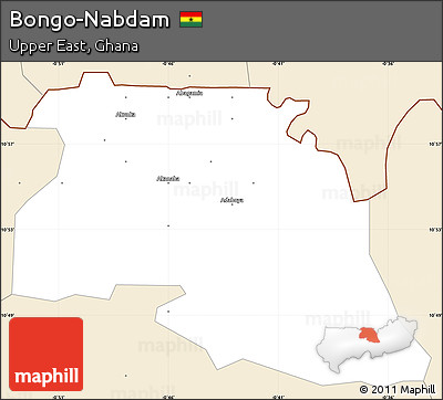 Classic Style Simple Map of Bongo-Nabdam