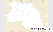 Classic Style Simple Map of Bongo-Nabdam, single color outside