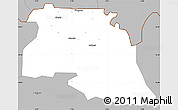 Gray Simple Map of Bongo-Nabdam