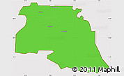Political Simple Map of Bongo-Nabdam, cropped outside