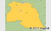 Savanna Style Simple Map of Bongo-Nabdam, cropped outside