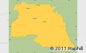 Savanna Style Simple Map of Bongo-Nabdam, single color outside